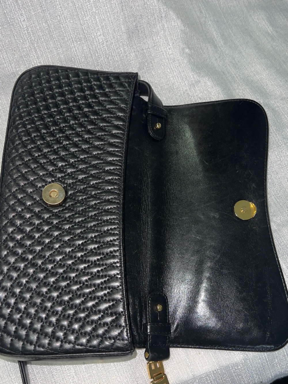 Vintage Bally Small Luxury Designer Quilted Leather - Picture 9 of 10